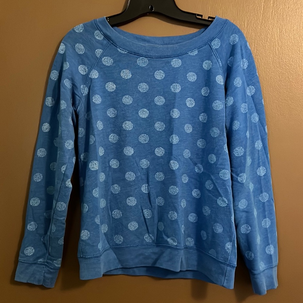 Gap polka dot sweatshirt, S